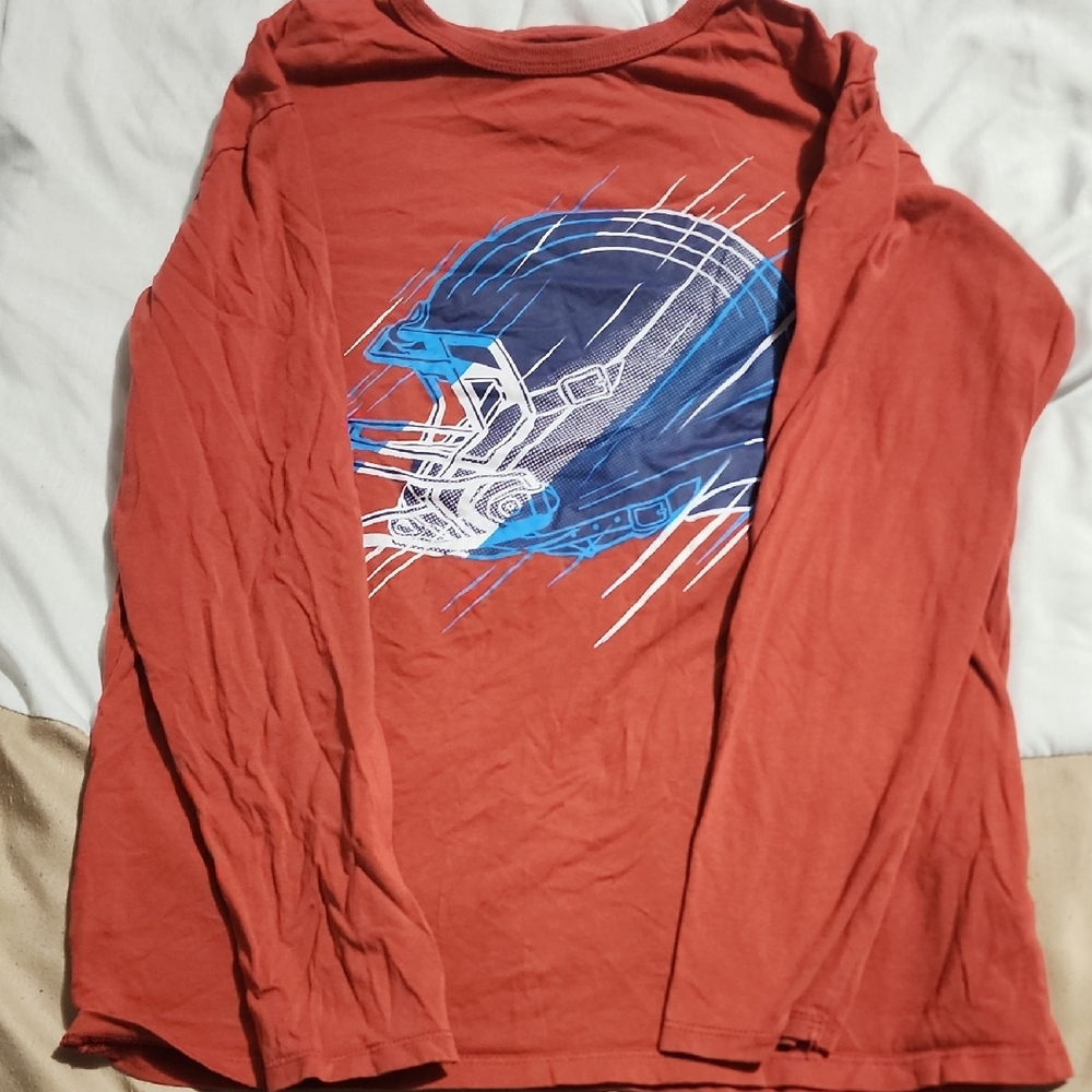 Boys Rust Graphic Long Sleeve Shirt